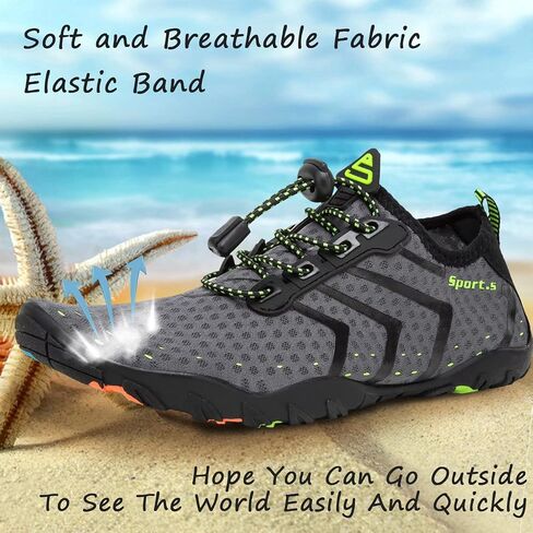 YALOX Water Shoes Men's Women's Swim Shoes Outdoor Beach Barefoot Quick-Dry Aqua Pool Socks Swimming Yoga Surfing Exercise in Kuwait