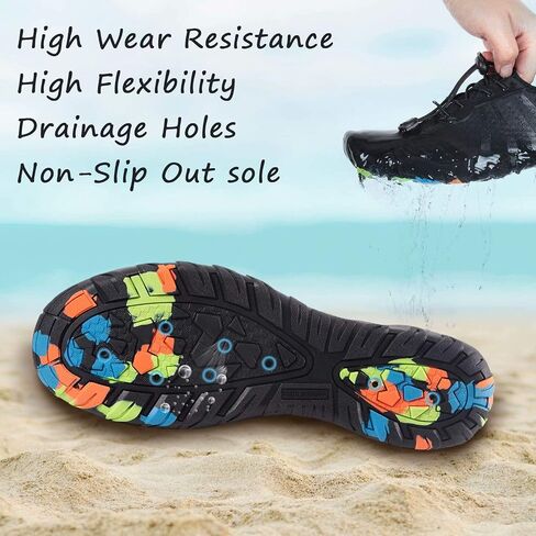 YALOX Water Shoes Men's Women's Swim Shoes Outdoor Beach Barefoot Quick-Dry Aqua Pool Socks Swimming Yoga Surfing Exercise in Kuwait