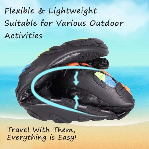 YALOX Water Shoes Men's Women's Swim Shoes Outdoor Beach Barefoot Quick-Dry Aqua Pool Socks Swimming Yoga Surfing Exercise in Kuwait