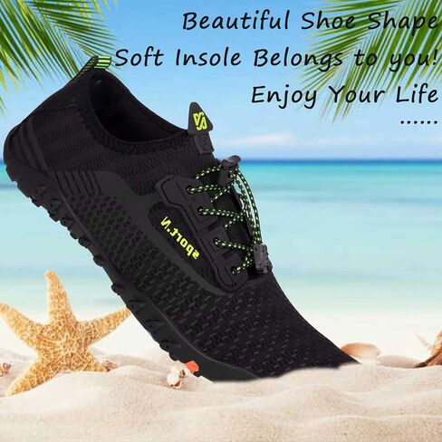 YALOX Water Shoes Men's Women's Swim Shoes Outdoor Beach Barefoot Quick-Dry Aqua Pool Socks Swimming Yoga Surfing Exercise in Kuwait