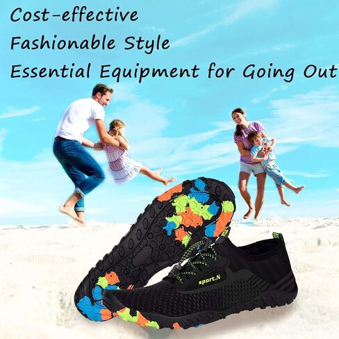 YALOX Water Shoes Men's Women's Swim Shoes Outdoor Beach Barefoot Quick-Dry Aqua Pool Socks Swimming Yoga Surfing Exercise in Kuwait