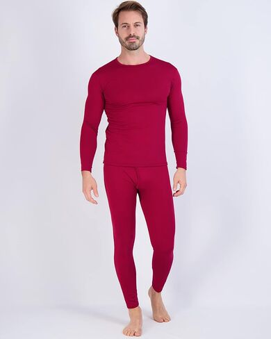 4 Piece: Men's Thermal Underwear Sets - Long Sleeve Top & Bottom Fleece Lined Long Johns (Available in Big & Tall) in Saudi Arabia