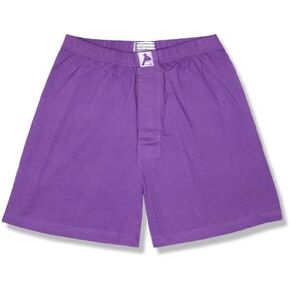 Biagio Mens Solid PURPLE INDIGO Color BOXER 100% Knit Cotton Shorts in Kuwait
