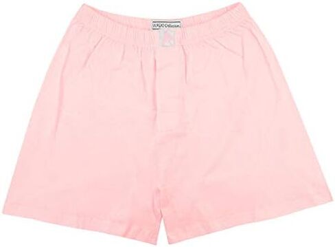Biagio Mens Solid Light Pink Color BOXER 100% Knit Cotton Shorts in Saudi Arabia