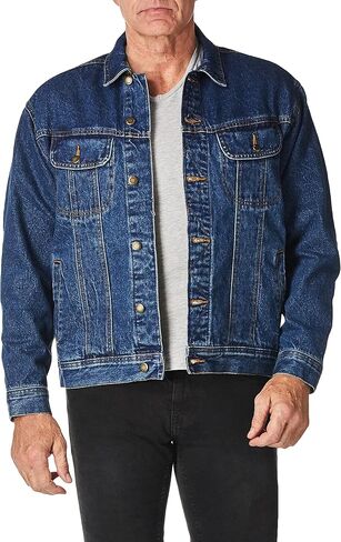 Wrangler Men's Flannel Lined Denim Jacket in Saudi Arabia