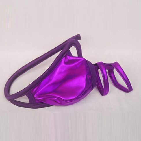 Lingerie Crotch Underwear Men's G-Strings Traceless Briefs Invisible Sexy Intimates Cross Dressing (Purple, One Size) in Saudi Arabia