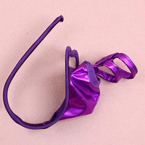 Lingerie Crotch Underwear Men's G-Strings Traceless Briefs Invisible Sexy Intimates Cross Dressing (Purple, One Size) in Saudi Arabia