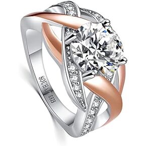 SOUHAIT 2.5 Carat 5A CZ 925 Sterling Silver Engagement Ring | Wedding Bridal Ring | Statement Ring | Anniversary Ring | Promise Ring in Saudi Arabia