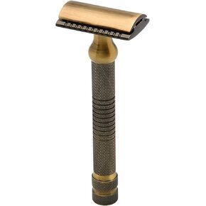 Pearl Shaving Double Edge Close Comb Safety Razor made with Brass metal- Premium DE Shaving Razor | Heavy Duty Razor Handle | Classic & Traditional Razor | Shaving Kit for Men| Father's day Gift