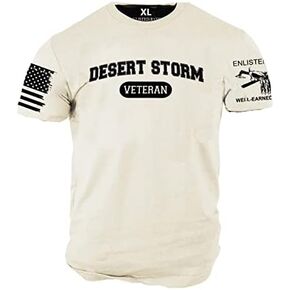 ENLISTED RANKS Desert Storm Veteran, Graphic t-Shirt, Sand in Saudi Arabia