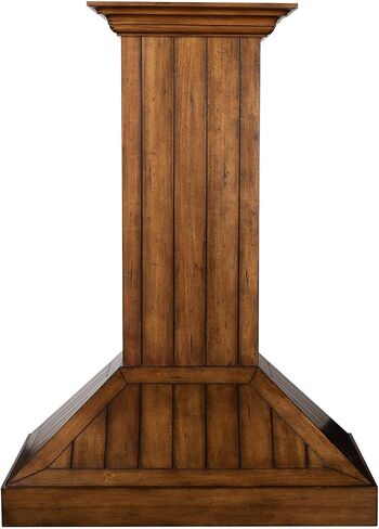 ZLINE 36 in. Wooden Wall Mount Range Hood in Rustic Light Finish - Includes Motor (KPLL-36) in Saudi Arabia