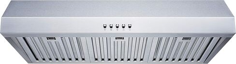 Winflo 30 In. Convertible Stainless Steel Under Cabinet Range Hood with Baffle Filters and Push Button Control in Saudi Arabia
