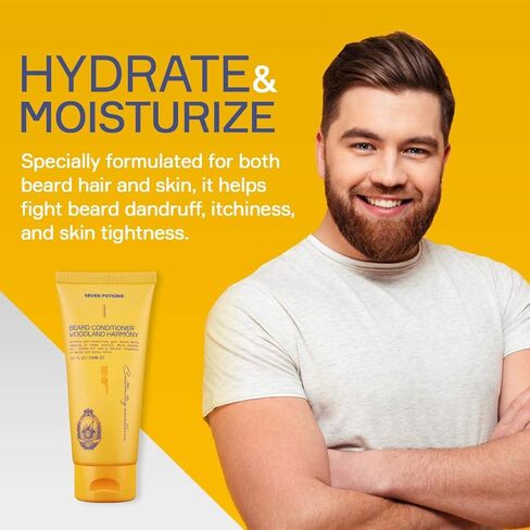 SEVEN POTIONS Beard Conditioner for Men – Prevents Beard Itch and Dandruff – Natural, Vegan, Cruelty Free (Citrus Tonic, 3.4 FL OZ) in Saudi Arabia