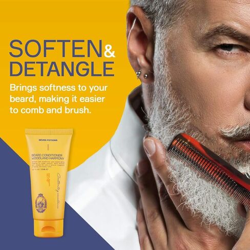 SEVEN POTIONS Beard Conditioner for Men – Prevents Beard Itch and Dandruff – Natural, Vegan, Cruelty Free (Citrus Tonic, 3.4 FL OZ) in Saudi Arabia