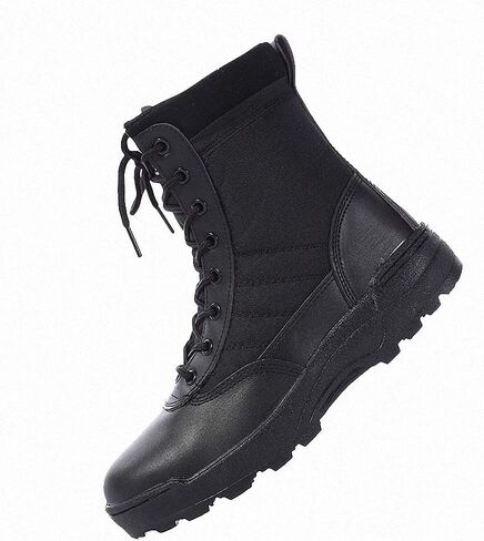 Tebapi Mens Backpacking Boots Military Leather Boots for Men Bot Infantry Tactical Boots Army Bots Army Shoes Hombre in Kuwait