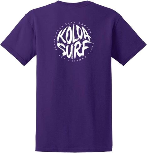 Koloa Circle Text Logo Cotton T-Shirts in Regular, Big and Tall Sizes in Kuwait