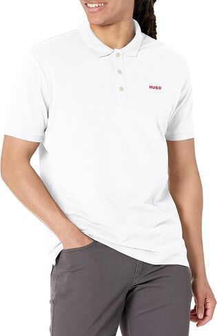 HUGO Men's Regular Fit Reversed Logo Short Sleeve Polo Shirt in Saudi Arabia