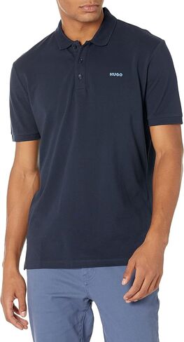 HUGO Men's Regular Fit Reversed Logo Short Sleeve Polo Shirt in Saudi Arabia