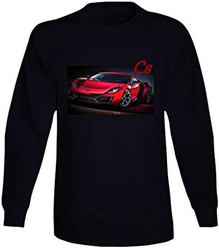 C8 Corvette 2020 Stingray New 485hp New Shirt Chevy Vette Hot Long Sleeve in Saudi Arabia