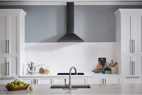 Broan-NuTone EW4830SS Stainless Steel LED, 400 CFM, 30-inch Wall-Mount Convertible Chimney-Style Range Hood with 3-Speed Exhaust Fan and Light in Saudi Arabia