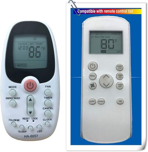 YING RAY Replacement for Toshiba Portable Air Conditioner Remote Control RAC-PD0811CRU RAC-PD1011CRU RAC-PD1211CRU RAC-PD1411CRU RAC-PD1411CWU RAC-PD1411HRU in Saudi Arabia