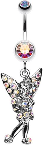 Covet Jewelry Tinker Bell Sparkle Belly Button Ring in Saudi Arabia
