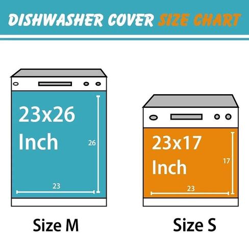 Kitchen Decor Colorful Flower Bird Magnetic Dishwasher Decal, Fridge Door Cover Vinyl Appliance Sticker, (Magnetic, 23" W x 26" H inches) in Kuwait