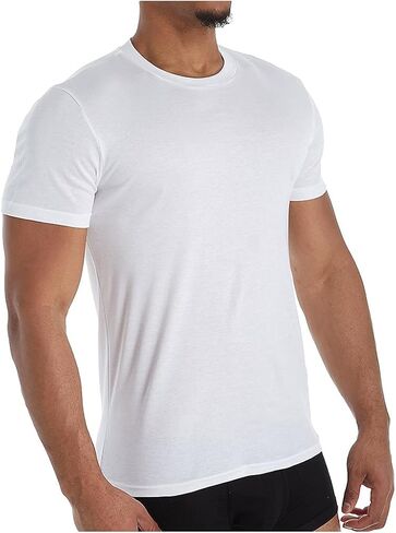 zimmerli Men's Business Class High Crew Neck T-Shirt 2221473 L White in Saudi Arabia