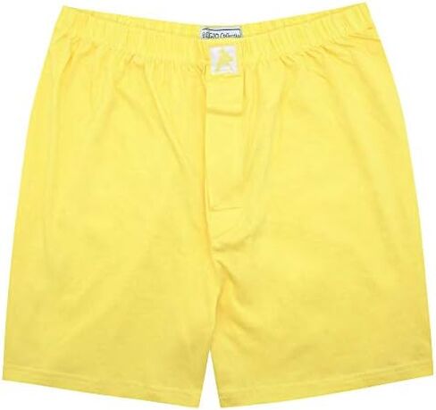 Biagio Mens Solid Light Gold Color BOXER 100% Knit Cotton Shorts in Saudi Arabia
