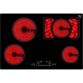 K&H 4 Burner 30 Inch Built-in Electric Stove Top Radiant Ceramic Cooktop Touch Control 240V 8000W CE304-8007 in Saudi Arabia