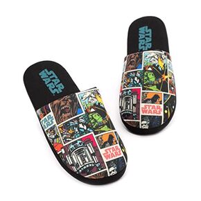 Star Wars Slippers Mens Adults Comic Slip-On Black House Shoes in Saudi Arabia