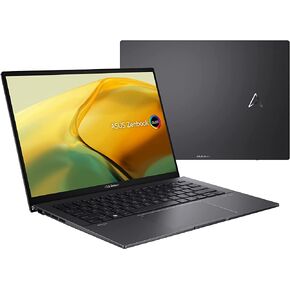 ASUS ZenBook 14 OLED Laptop 14" 2.8K OLED Display, AMD Ryzen 7 5825U CPU, Radeon Graphics, 8GB RAM, 512GB PCIe SSD, Windows 11 Home, Jade Black, UM3402YA-DS71 in Saudi Arabia