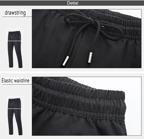 Rdruko Men's Casual Pants Lightweight Quick Dry Hiking Running Workout Outdoor Sports Sweat Pants in Kuwait