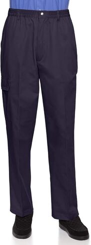 AKA Wrinkle Free Men's Full Elastic Waist Twill Casual Pant in Kuwait