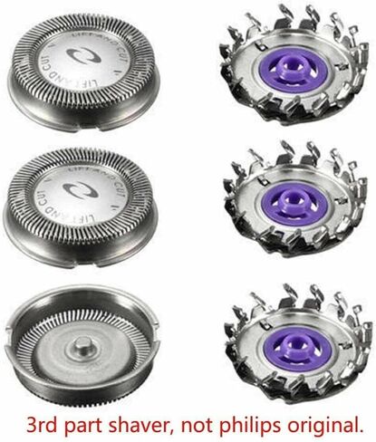3 عبوات رؤوس استبدال ماكينة الحلاقة HQ56 من رؤوس الحلاقة الكهربائية المتطورة للرجال شفرات بديلة متوافقة مع شفرات حلاقة فيليبس نوريلكو برأس مزدوج in Kuwait