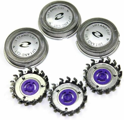 3 عبوات رؤوس استبدال ماكينة الحلاقة HQ56 من رؤوس الحلاقة الكهربائية المتطورة للرجال شفرات بديلة متوافقة مع شفرات حلاقة فيليبس نوريلكو برأس مزدوج in Kuwait