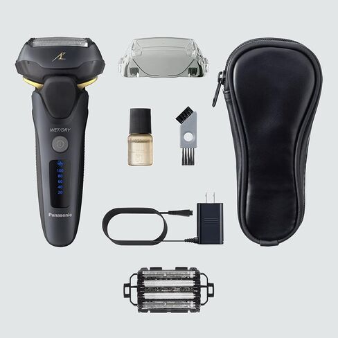 Panasonic Arc5 Electric Razor for Men ES-LV67-K + Replacement Outer Foil WES9173P, Wet Dry 5-Blade Shaver with Intelligent Shave Sensor and 16D Flexible Pivoting Head, ES-AM67-K, Black in Saudi Arabia