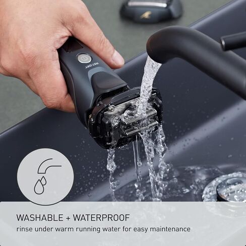 Panasonic Arc5 Electric Razor for Men ES-LV67-K + Replacement Outer Foil WES9173P, Wet Dry 5-Blade Shaver with Intelligent Shave Sensor and 16D Flexible Pivoting Head, ES-AM67-K, Black in Saudi Arabia