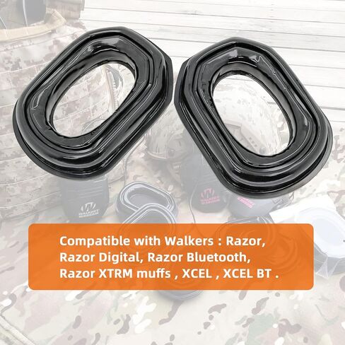 Gel Ear Cushion Softer Silicone Earpads with Sponge Plate Replacement Compatible for Walkers Razor Electronic Muffs in Kuwait