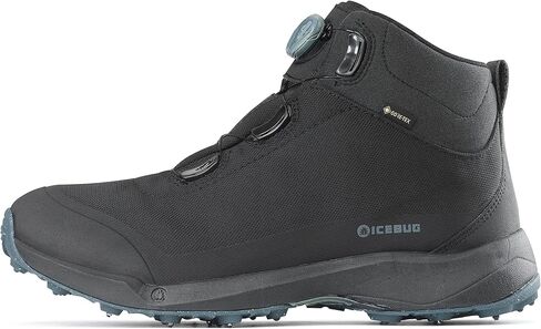Icebug Mens Stavre BUGrip GTX Hiking Boot with Carbide Studded Traction Sole, Black, 10 in Kuwait