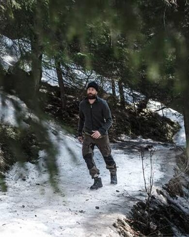 Icebug Mens Stavre BUGrip GTX Hiking Boot with Carbide Studded Traction Sole, Black, 10 in Kuwait