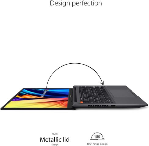 ASUS VivoBook S 14 OLED Slim Laptop, 14" 2.8K 16:10 Display, Intel Evo Platform, Intel Core i7-12700H CPU, 16GB RAM, 512GB SSD, Windows 11 Home, Indie Black, K3402ZA-DB74 in Kuwait