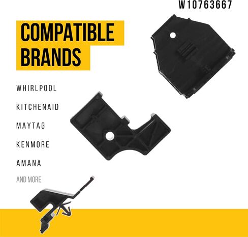 Lifetime W10763667 Drawer Glide Kit - Compatible Kenmore KitchenAid Maytag Whirlpool Range - Replaces AP5957524 3553785 PS10066107 - Includes Two Rear Drawer Glides and Four Front Drawer Glides in Saudi Arabia