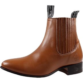 El Canelo Men's Ankle Boots Botines Charros Deer Leather in Kuwait