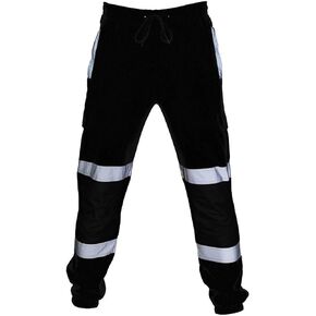 WENKOMG1 Mens Hi Vis Work Pants,Neon Color Reflective Construction Trousers High Visibility Bottoms for Men in Saudi Arabia