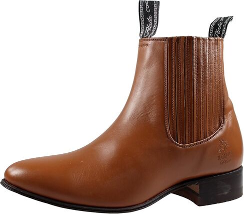 El Canelo Men's Ankle Boots Botines Charros Deer Leather in Saudi Arabia