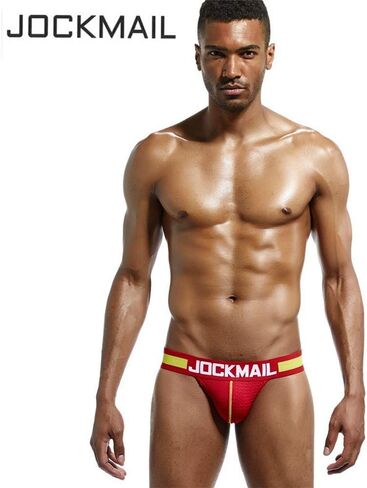 JOCKMAIL Men Jock Straps Nylon Mesh Breathable Men Underwear Briefs Thongs in Kuwait