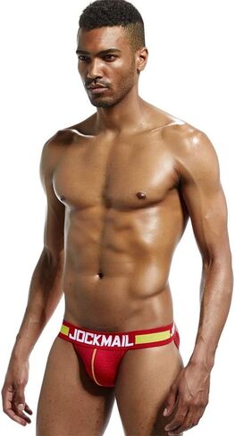 JOCKMAIL Men Jock Straps Nylon Mesh Breathable Men Underwear Briefs Thongs in Kuwait