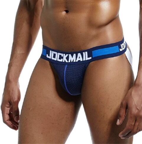 JOCKMAIL Men Jock Straps Nylon Mesh Breathable Men Underwear Briefs Thongs in Kuwait