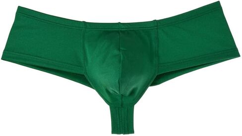 Jaxu Men's Elastic Spandex Thong Boxer Shiny Boxers Briefs Guys Pants Sexy Men Pouch Underwear in Kuwait